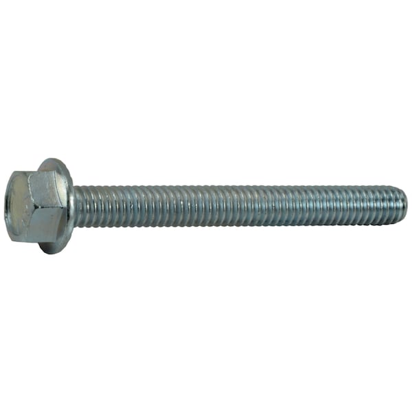Midwest Fastener Grade 5, 5/16"-18 Flange Bolt, Zinc Plated Steel, 2-3/4 in L, 4 PK 34794 - main